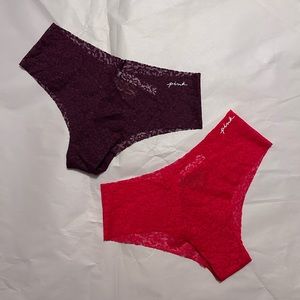 ❤️ PINK Victoria’s Secret Lace Panties NWT, Bundle of 2 pairs